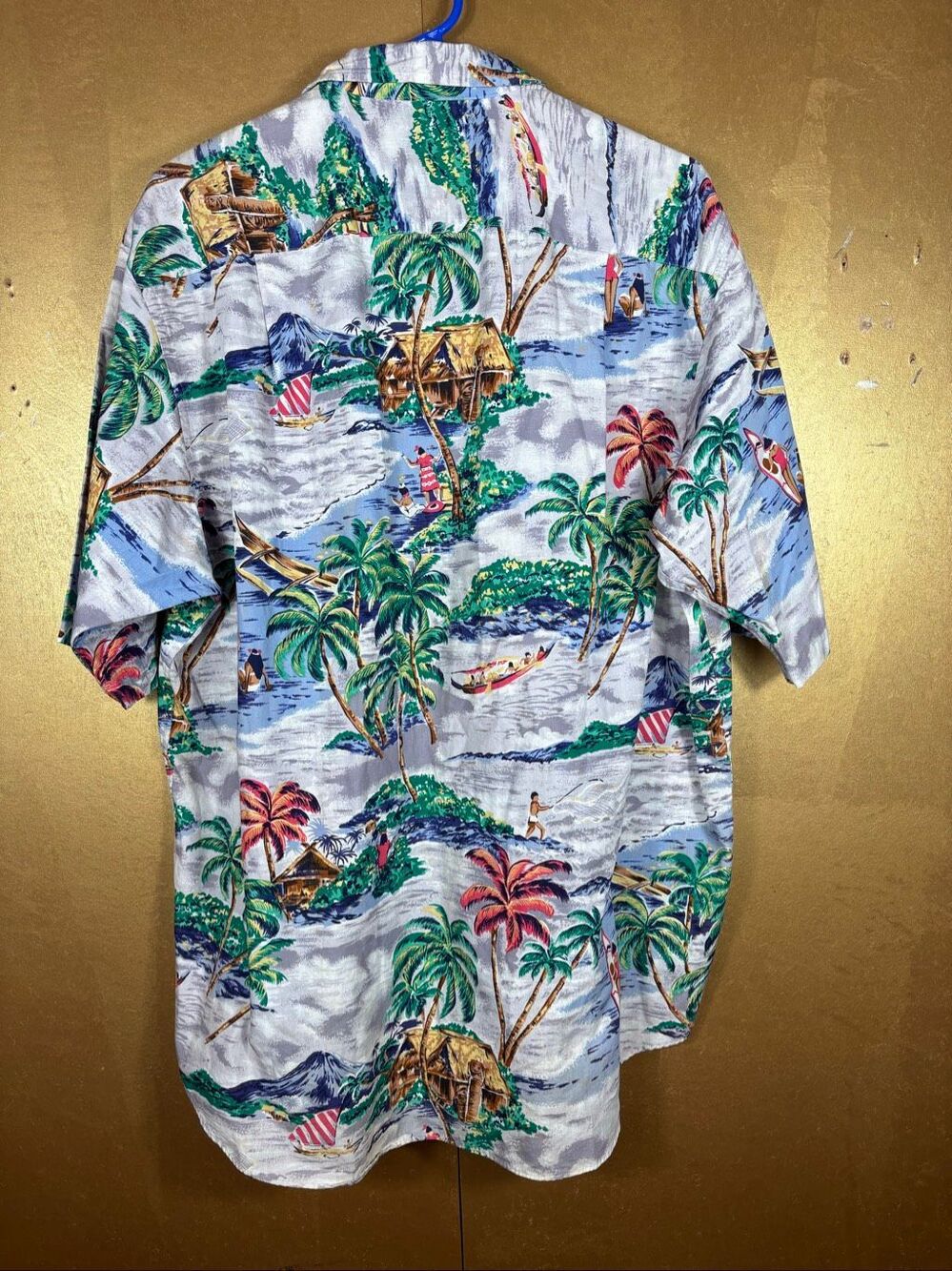 Nautica Vintage tropical paradise button down camp shirt size L - Picture 2 of 4